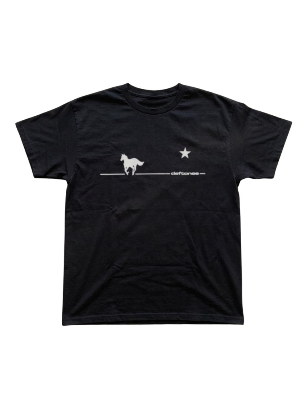 Mens Black Logo T-Shirt - Star & Horse Graphic